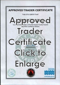Trading Standards Aprrove Traders Certificate